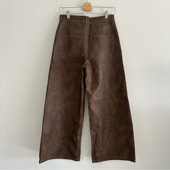 NWOT We The Free Brown Wide Leg Jeans - Picture 7 of 12